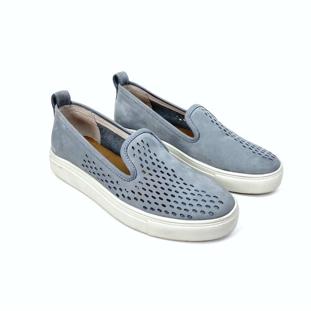 BLACKSTONE RL68 Perforated Slip On Nubuck Leather Blue 38 Comfort Walking